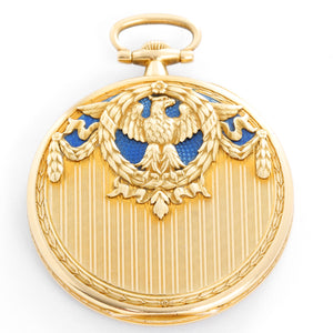 Extremely Rare " Eagle " Patek Philippe & Co. 18K Gold Open Face Pocket Watch