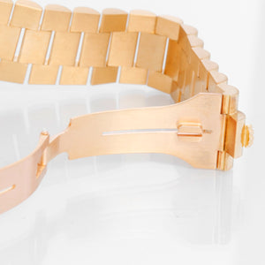 Men's  18k Gold  Rolex President Day-Date Watch 18238 White Roman Dial