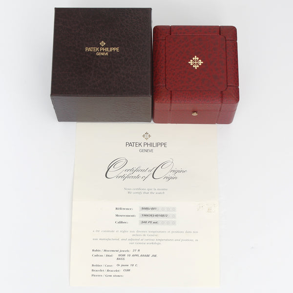 Patek Philippe 18k Yellow Gold Men's Calatrava 5000 J - 001