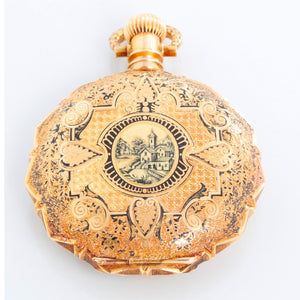 Elgin 18K Yellow Gold Hunter Case Pocket Watch