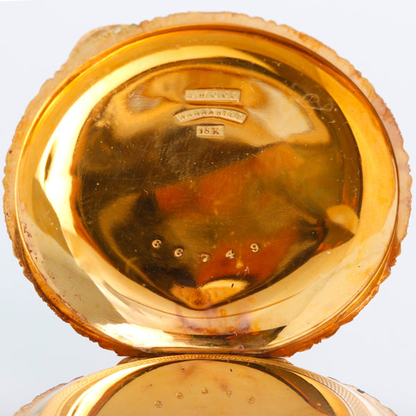 Elgin 18K Yellow Gold Hunter Case Pocket Watch