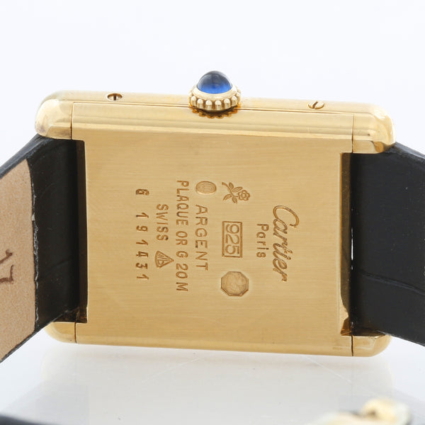 Cartier Must de Cartier Gold Plaque Vermeil Ladies  Watch