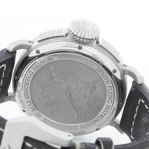 Zenith Pilot Stainless Steel Mens Chronograph Watch 03.2430.4054