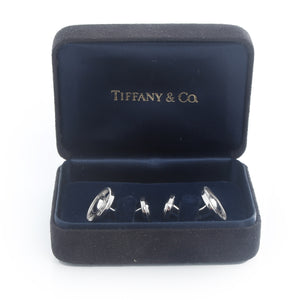 Tiffany & Co. 18K White Gold Atlas Cufflinks