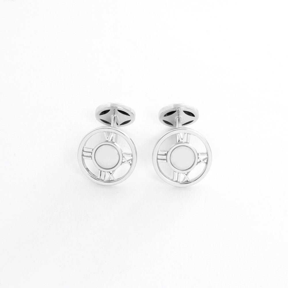Tiffany & Co. 18K White Gold Atlas Cufflinks