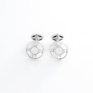 Tiffany & Co. 18K White Gold Atlas Cufflinks