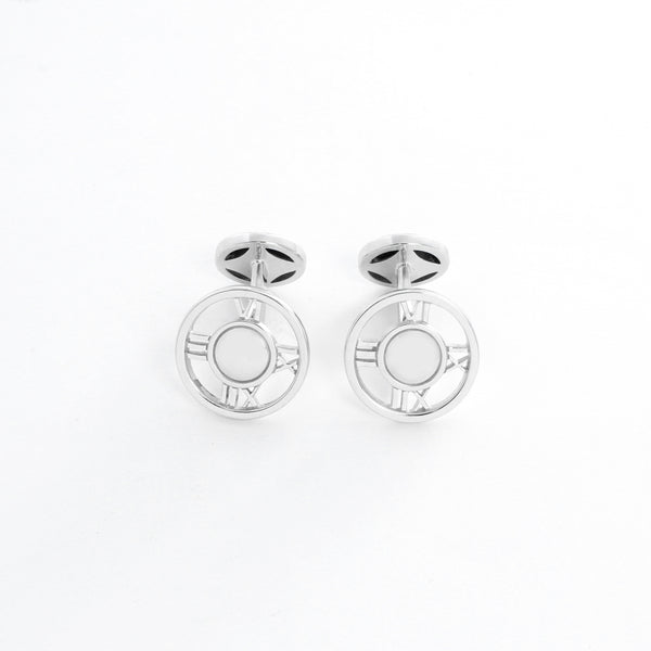 Tiffany & Co. 18K White Gold Atlas Cufflinks