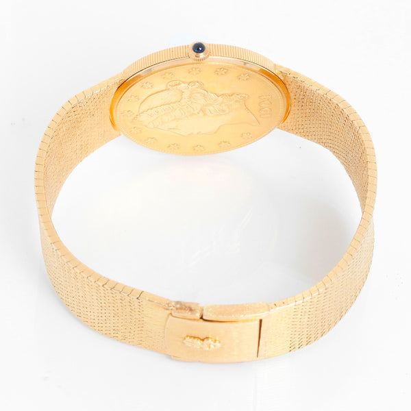 Corum $20 18k Liberty Gold Coin Men's 1904 Quartz Watch