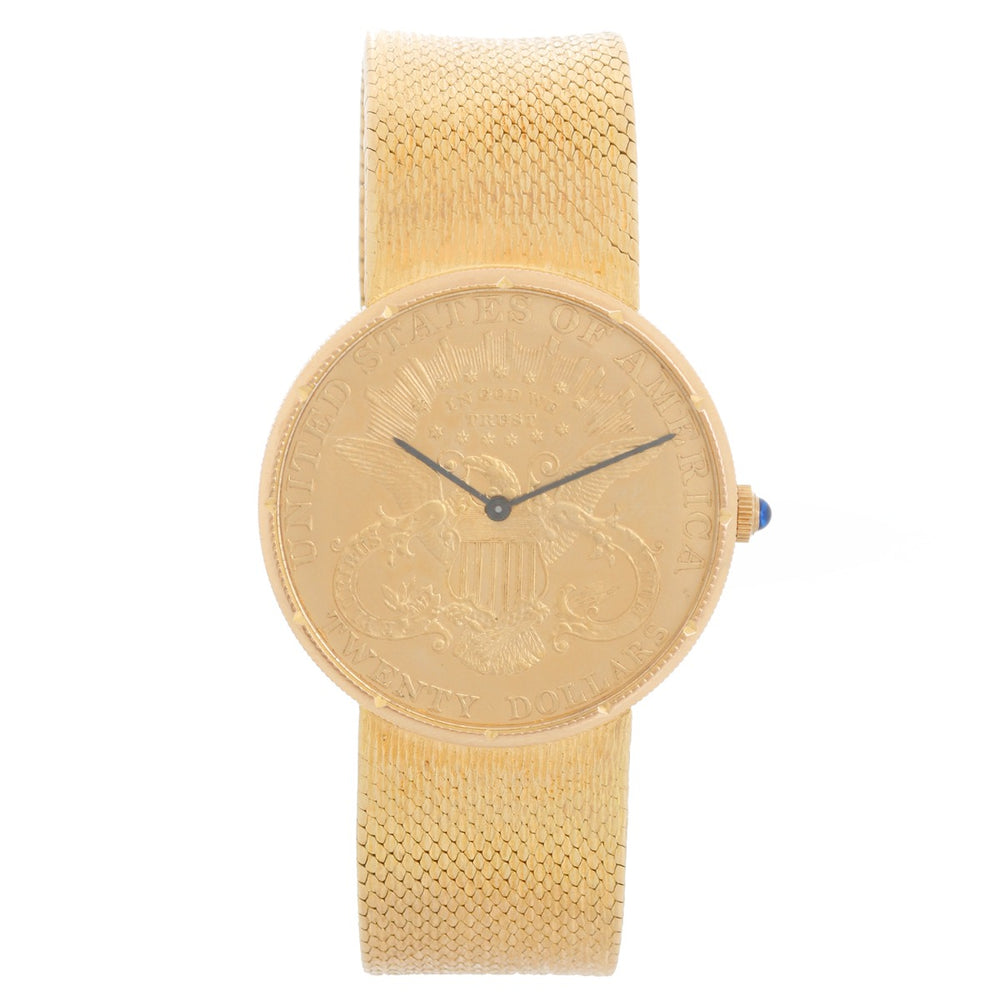 Corum $20 18k Liberty Gold Coin Men's 1904 Quartz Watch