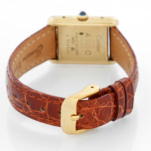 Cartier Must de Cartier Gold Plaque Ladies Watch  590004