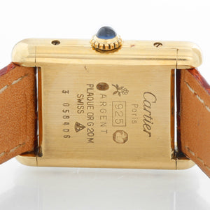 Cartier Must de Cartier Gold Plaque Ladies Watch  590004