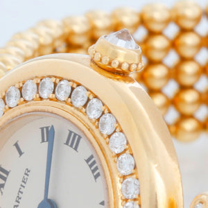 Cartier 18k Yellow Gold Ladies Colisee Diamond Watch