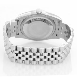 Men's Rolex Datejust Watch Blue jubilee dial with diamonds 116234