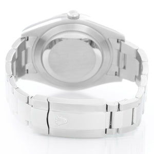 Rolex Datejust II 41mm Watch Silver/Blue Arabic Dial 116334