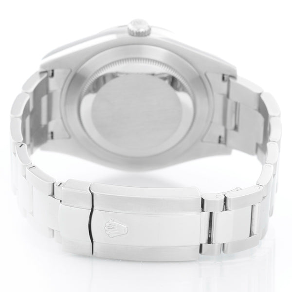 Rolex Datejust II 41mm Watch Silver/Blue Arabic Dial 116334