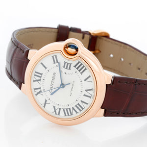 Cartier Ballon Bleu 18K Rose Gold Ladies Midsize Watch WGBB0009 3003