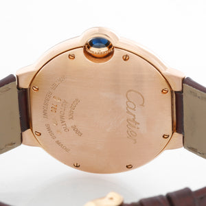 Cartier Ballon Bleu 18K Rose Gold Ladies Midsize Watch WGBB0009 3003