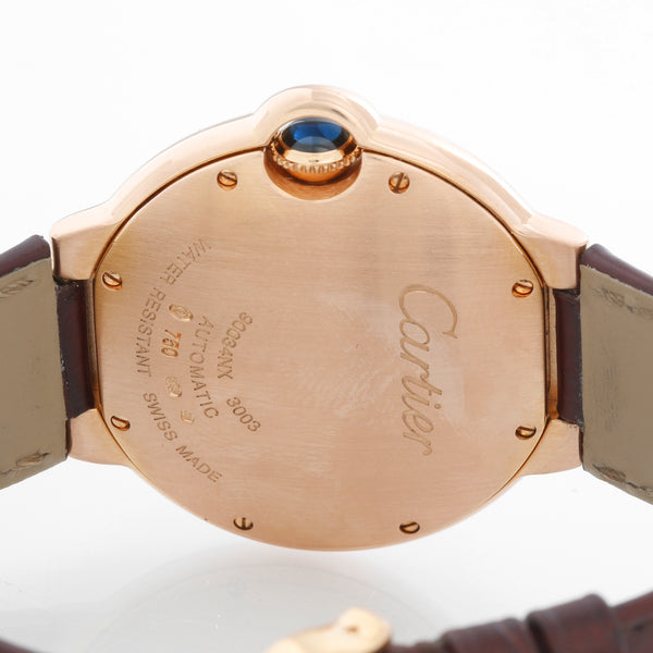 Cartier Ballon Bleu 18K Rose Gold Ladies Midsize Watch WGBB0009 3003