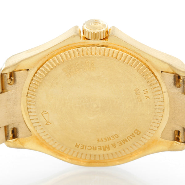 Baume & Mercier Ladies 18K Yellow Gold  Riviera Watch MV045109