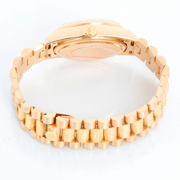 Rolex President Day-Date  Champagne Dial Bark Finish 18078