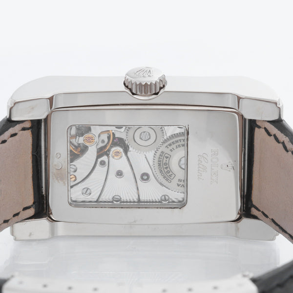 Rolex Cellini Prince 18k White Gold Men's Watch Silver Dial 5443/9