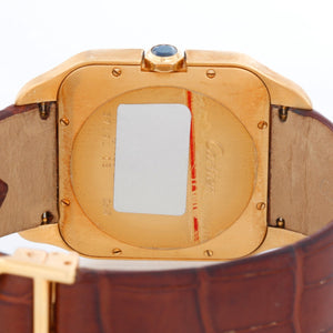 Cartier Santos Dumont Quartz 18k Yellow Gold W2009251 2649