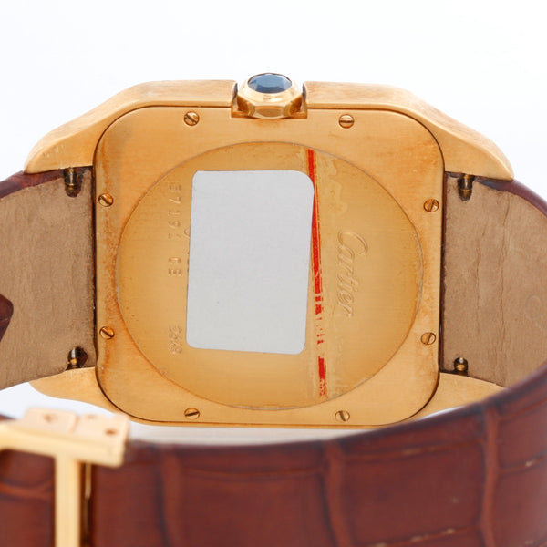 Cartier Santos Dumont Quartz 18k Yellow Gold W2009251 2649