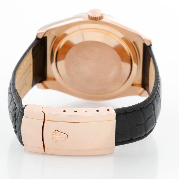 Rolex Rose Gold Datejust Mother of Pearl Watch 116185