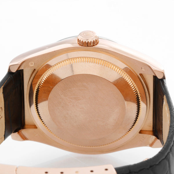 Rolex Rose Gold Datejust Mother of Pearl Watch 116185