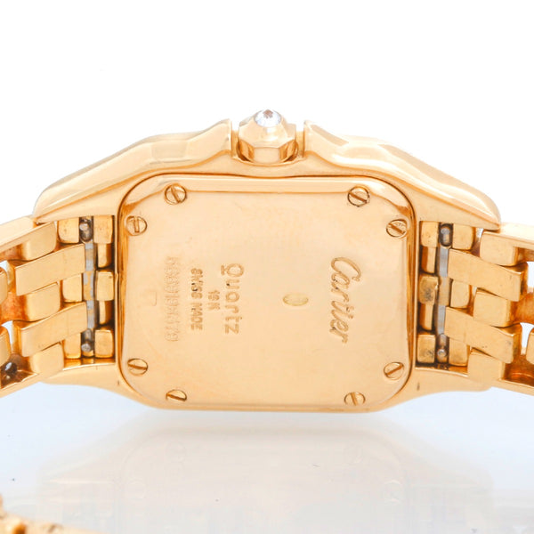 Cartier Panther Ladies 18k Yellow Gold Diamond Watch