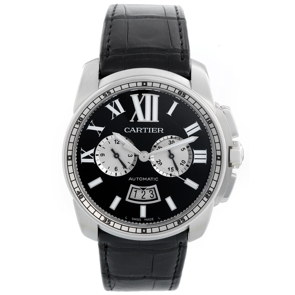 Cartier Calibre Stainless Steel Men's 42mm Watch W7100060 3578