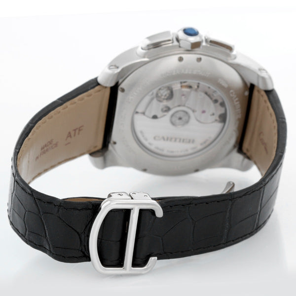 Cartier Calibre Stainless Steel Men's 42mm Watch W7100060 3578