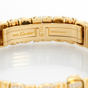 Cartier 18K Yellow gold Quartz Ellipse Ladies Watch / Bracelet