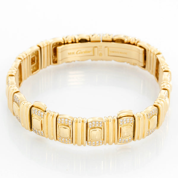 Cartier 18K Yellow gold Quartz Ellipse Ladies Watch / Bracelet