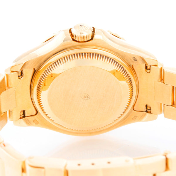 Rolex Lady Yacht - Master 18K Ladies Watch 69628 White Dial