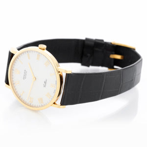 Rolex Cellini Classic 18k Yellow Gold Men's Watch 5112 White Jubilee Roman Dial
