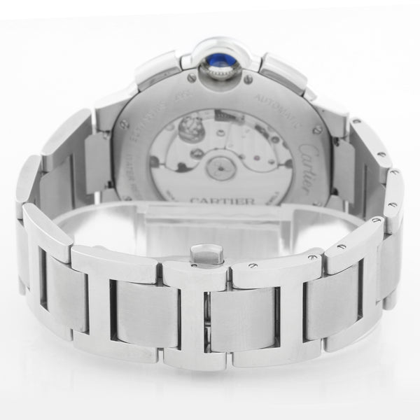 Cartier Ballon Bleu 44mm Stainless Steel Silver Chronograph Automatic W6920076