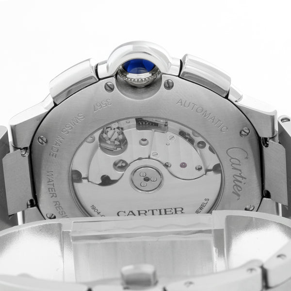 Cartier Ballon Bleu 44mm Stainless Steel Silver Chronograph Automatic W6920076