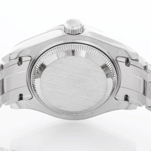 Rolex Ladies Pearlmaster 18k White Gold Watch 80299 Silver Diamond Dial