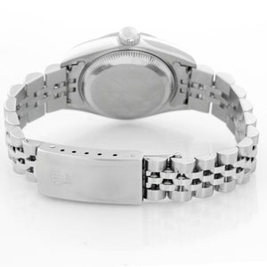 Rolex Ladies Datejust Stainless Steel Watch White Dial 79174