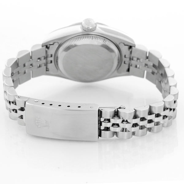 Rolex Ladies Datejust Stainless Steel Watch White Dial 79174