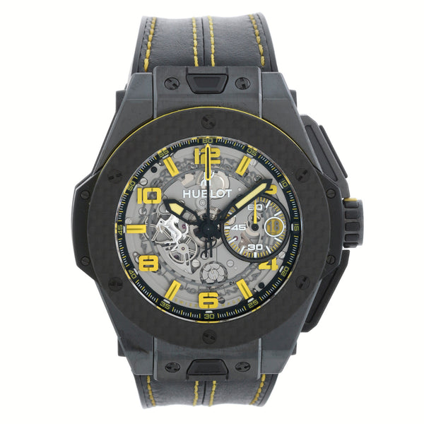 Hublot Big Bang Ferrari Ceramic Carbon Fiber Chronograph Watch 401.CQ.0129.VR