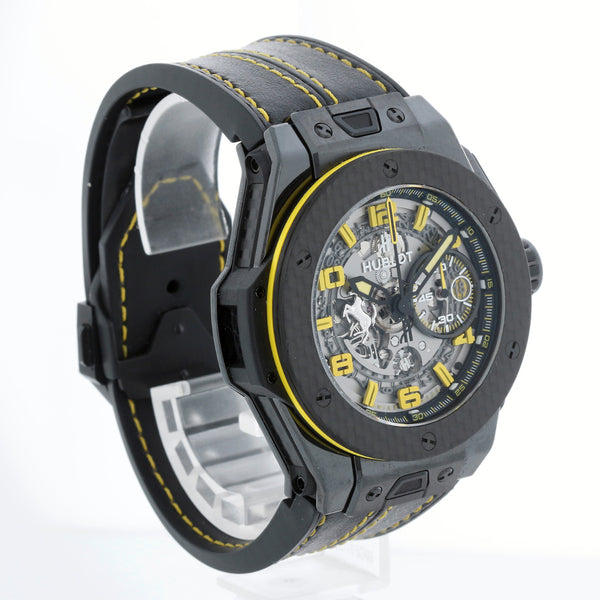 Hublot Big Bang Ferrari Ceramic Carbon Fiber Chronograph Watch 401.CQ.0129.VR