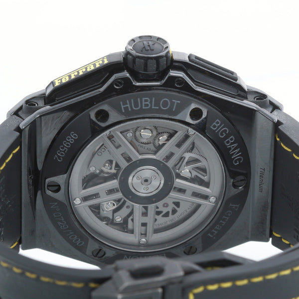 Hublot Big Bang Ferrari Ceramic Carbon Fiber Chronograph Watch 401.CQ.0129.VR
