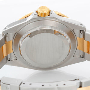 Rolex Submariner 2-Tone Steel & Gold Men's Watch Gold thru Buckle 16613