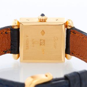 Cartier 18k Yellow Gold Quadrant Ladies Watch