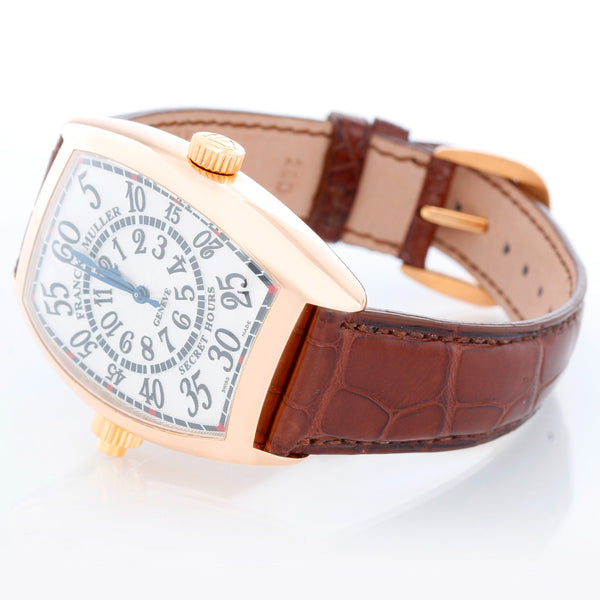 Franck Muller Secret Hours 18K Rose Gold Watch
