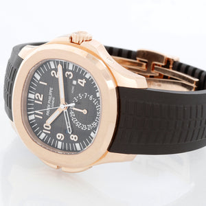 Patek Philippe Aquanaut Travel Time 18K Rose Gold Mens 5164R (5164 R )