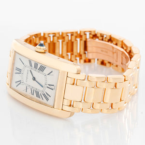 Cartier Tank Americaine (or American) Large  Men's Gold Watch ref 1735