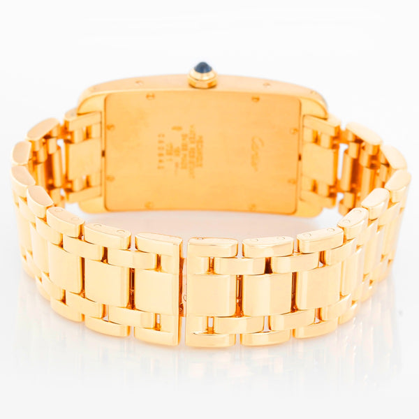 Cartier Tank Americaine (or American) Large  Men's Gold Watch ref 1735